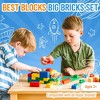 Best Blocks Big Blocks Set, Large Building Blocks for Ages 3 and Up, 100% Compatible with All Major Brands, Classic Colors, 151 Pieces - 2 of 4