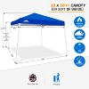 EAGLE PEAK Slant Leg Pop-up Canopy Tent Easy One Person Setup Instant Outdoor Beach Canopy Folding Portable Sports Shelter - 3 of 4