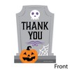 Big Dot of Happiness Cute and Colorful Tombstones - Shaped Thank You Cards - Kids Halloween Party Thank You Note Cards with Envelopes - Set of 12 - 3 of 4