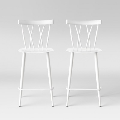 Set of 2 Becket Metal X Back Counter Height Barstool - Project 62™