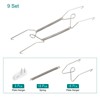 Unique Bargains Stainless Steel Invisible Design Wall Decorative Plate Hanger - 3 of 4