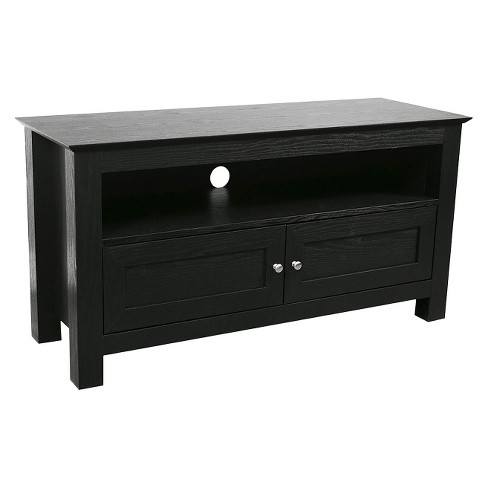 Details about   5Rcom Wood Entertainment Center TV Stand Console with Swivel Mount with Storage 
