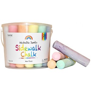 CocoNut Outdoor: Jumbo Sidewalk Chalk Bucket - 20pc, 4" Chunky Sticks - 1 of 4