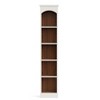 Lirago,70.9" White & Oak 5-Tier Bookshelf-Slim Storage Rack with Anti-Tip, Space-Saving Design - 3 of 4