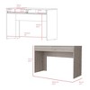 PAGED Office Desk Contemporary Wood Writing Desk with Storage, Computer Desk for Living Room - 4 of 4