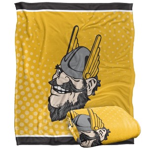 University Of Idaho Logo Dots Silky Touch Blanket White 50x60 - 1 of 4