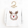 SmileyWorld Reindeer Lights - Toddler Long Sleeve Graphic Tee and Youth Long Sleeve Graphic T-Shirt - 2 of 3