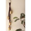 Jingle Bell Door Hanger – Brass Finish Bells with Velvet Ribbon - 3 of 3