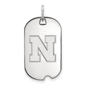 Black Bow Jewelry Sterling Silver Nebraska Cornhuskers NCAA Pendant - 1 of 3