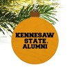 Kennesaw State Owls Alumn Wood Christmas Tree Holiday Ornament - 4 of 4