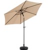 9FT Outdoor Patio Umbrella Outdoor Table Umbrella with Push Button Tilt and Crank - 3 of 4