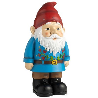 Plow & Hearth Indoor/Outdoor Lighted Shorty Elvin The Gnome Statue