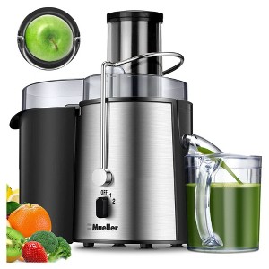 Mueller Juicer Ultra Power with Easy Clean Extractor Press Centrifugal Machine for Kitchen, Dining, and Centrifugal Juicers, Silver - 1 of 4