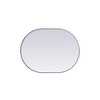 Elegant Lighting Metal Frame Oval Mirror 27x36 - 3 of 4