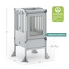 Guidecraft Contemporary Kitchen Helper Step Stool: Adjustable, Folding Montessori Toddler Tower - Safety Learning Furniture - 4 of 4