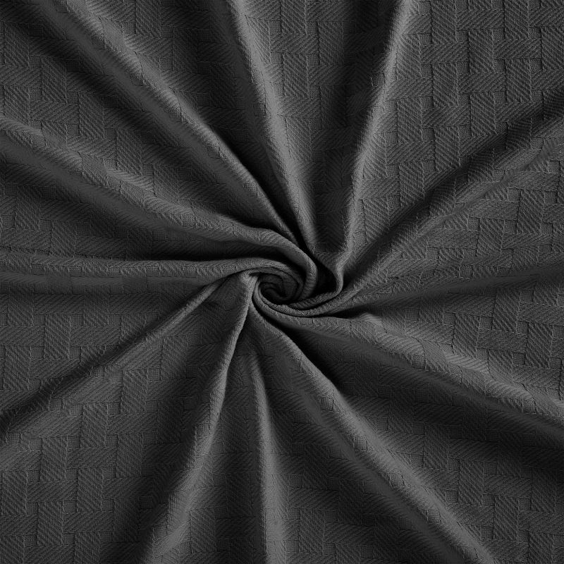 Basketweave Cotton Blanket by Blue Nile Mills, 4 of 10