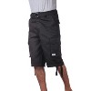 Pro Club Men's Cotton Classic Straight Leg Twill Cargo Shorts With Belt ...