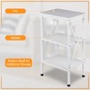 VECELO Modern X-Design Nightstand, End/Side Table with 3 Storage Shelves for Bedroom or Living Room - 4 of 4