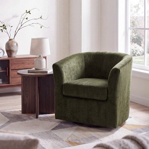 Christopher Knight Home Jackson Contemporary Iron Upholstered Swivel ...