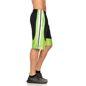 Mens Moisture Wicking Athletic Basketball & Gym Workout Shorts with Pockets - 1 of 2