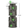 Aheaplus 4-tier/ 5-tier Bookshelf for Home Office, 360 Rotating,  Corner Bookcase - 4 of 4
