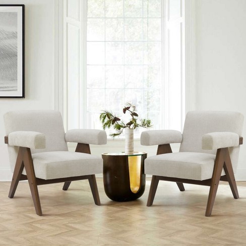 Set of 2 accent chairs for living discount room