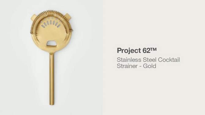 Stainless Steel Cocktail Strainer Gold - Project 62&#8482;, 2 of 5, play video