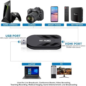 Pyle Cameralink 4K HDMI Video Capture Device - 1080p@120FPS, 1440p@60FPS, 4K@30FPS, PLINK2 - 1 of 4