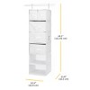 Whitmor Multifunctional Hanging Organizer with Drawer Inserts 1ct White - 4 of 4