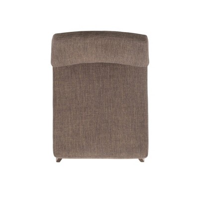 Pebble Brown Upholstered Mid-Century Modern Dining Chair Set