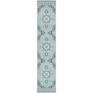 Hauteloom Orla Pale Blue Medallion Area Rug - 1 of 4
