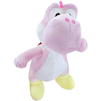 Johnny's Toys Super Mario 10.5 Inch Character Plush | Pink Yoshi