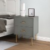 Ceandro Contemporary Classic 2 Drawer Nightstand|ARTFUL LIVING DESIGN-WHITE - 3 of 4