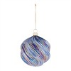 Iridescent Swirled Glass Ornament (Set of 6) - 2 of 2