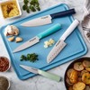 KitchenAid 4pc Chef Knife Set White/Dark Blue/Aqua Blue: High Carbon Stainless Steel, Dishwasher-Safe, Comfort-Grip Handle - 4 of 4