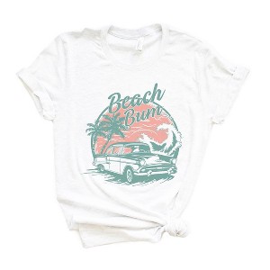 Simply Sage Market Women's Beach Bum Vintage Car Short Sleeve Graphic Tee - 1 of 3