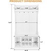 5-in-1 Entryway Furniture Entryway Hall Tree with Storage Cabinet and Top Shelf, Coat Rack with Clothes Rack and Shoe Bench with 8 Shoe Storage Cube - 3 of 4