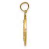 Black Bow Jewelry 14k Yellow Gold, Round Miraculous Medal Pendant - 2 of 4
