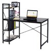 Tangkula Computer Desk Home Office Desk PC Laptop Study Workstation Table With 4 Shelves - 3 of 4
