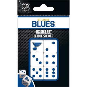 MasterPieces Officially Licensed NHL St. Louis Blues - 6 Piece D6 Gaming Dice Set Ages 6 and Up - 1 of 4