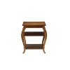 18" Becci Accent Table Walnut Finish - Acme Furniture: Square Design, Wood Veneer Top, Open Shelf Storage - 4 of 4