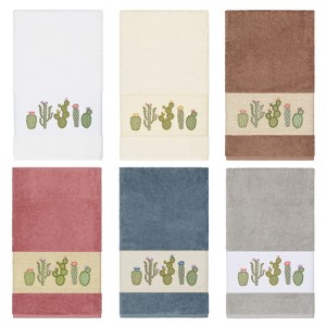 Linum Home Textiles 100% Turkish Cotton MILA Embellished Towel Set - 1 of 3