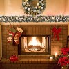 6FT Christmas Wreath with Lights, Pre-assembled Outdoor Christmas Wreath, Christmas Decorations for Fireplace, Stairs, Windows, Home, Apartment - 3 of 4