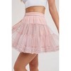 Women's Ruffle Tiered Tulle Tutu Mini Skirt - BluIvy - 4 of 4