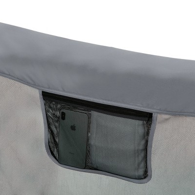 Jeep Hexagon Gray Metal and Plastic Pop Up Play Yard