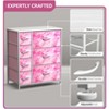 Sorbus Dresser with 7 Drawers - Storage Chest Organizer with Steel Frame, Wood Top, Handles, Fabric Bins - 3 of 4
