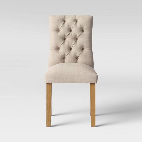 Brookline Tufted Dining Chair Beige, Target Upholstered Chairs