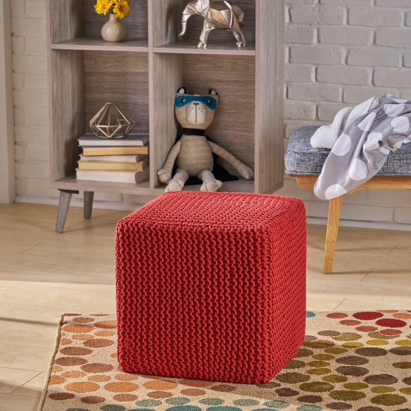 Tessie Knitted Foot Stool - Christopher Knight Home, 3 of 6