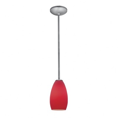 Access Lighting Champagne 1 - Light Pendant in  Brushed Steel