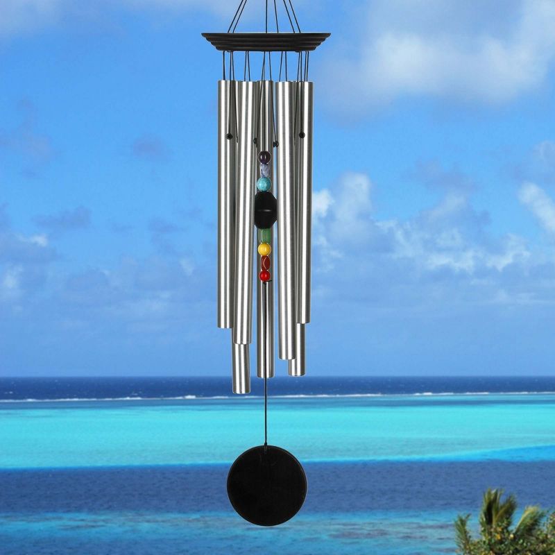 Woodstock Wind Chimes Asli Arts® Collection, Half Coconut Bamboo Chime, Bamboo Wind Chime, 3 of 10